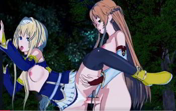 anime uncensored futa hentai Asuna make Alice creampied in Sword Art Online