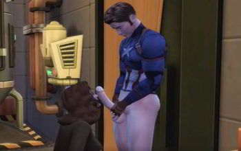 animated Captain America fucked Agent Carter sex scene