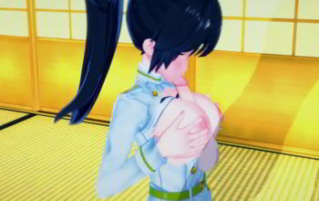 3d Animated manga hentai azur Lane sex scene from Koikatsu