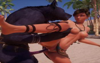 3d Wilde Life cute hentai fucked with a tiger uncensored pov