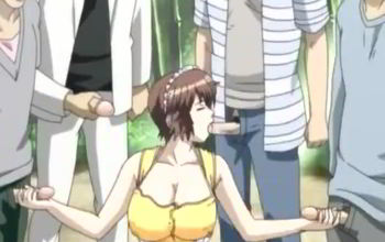 3d horny virgin Maiden woman Gangbang and Bukkake