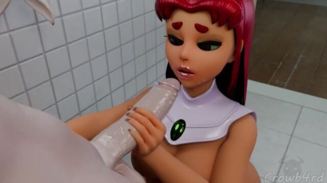 starfire sucking dick hot sex 3d Hentai Porn