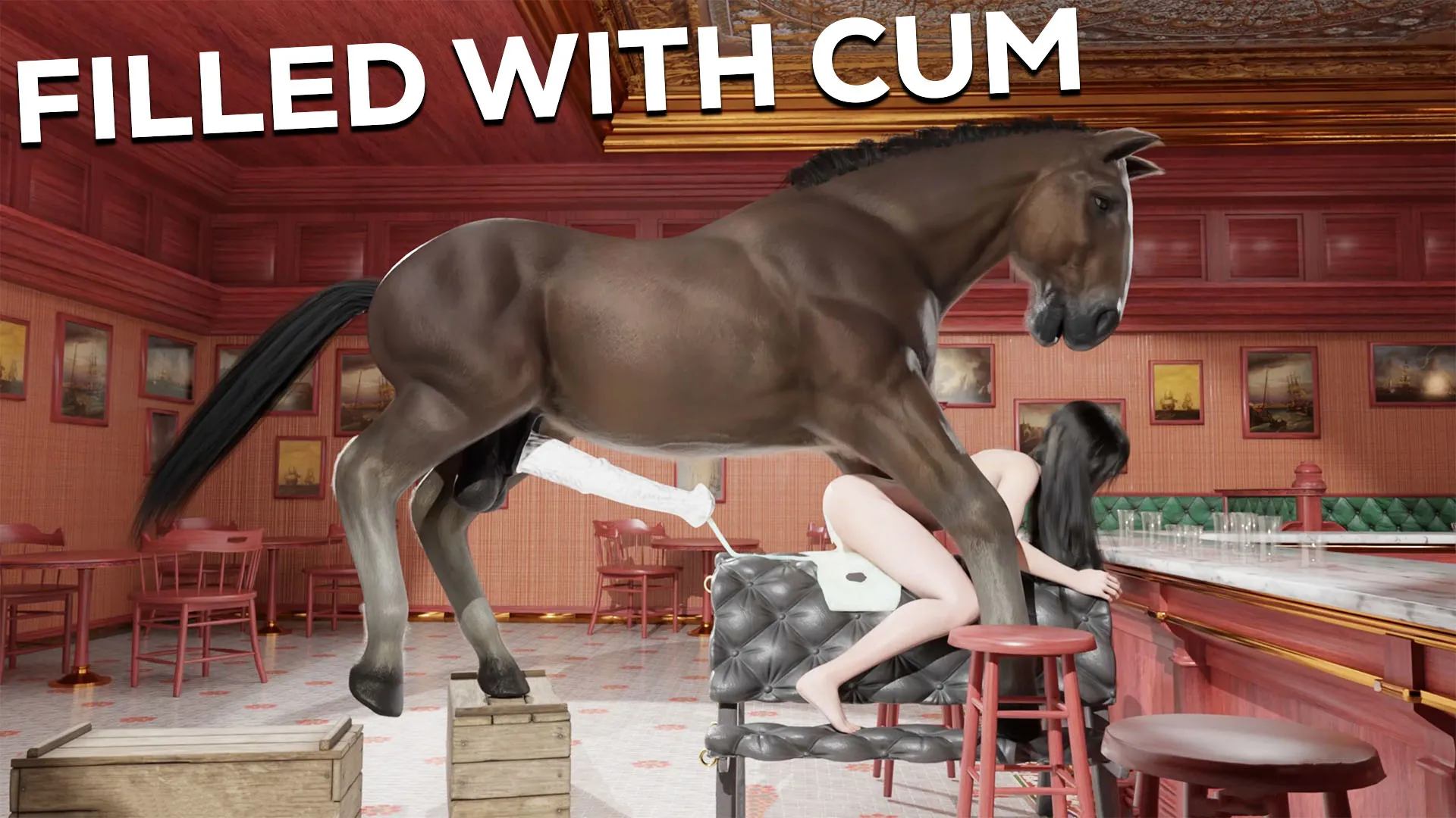 Tifa Fucked In The Bar [TheBaldMan] Animopron 3D Sex